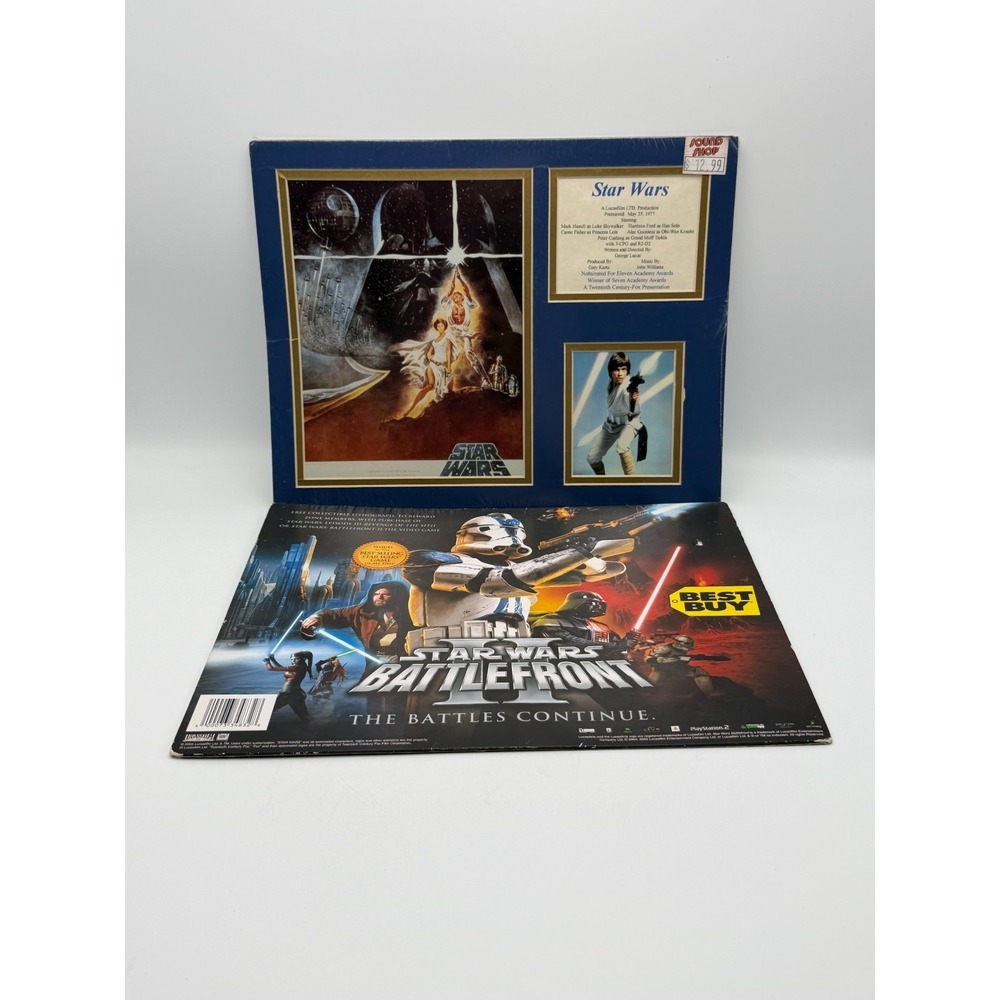 Star Wars + Revenge of Sith Battlefront II Litho Set Lot AS IS